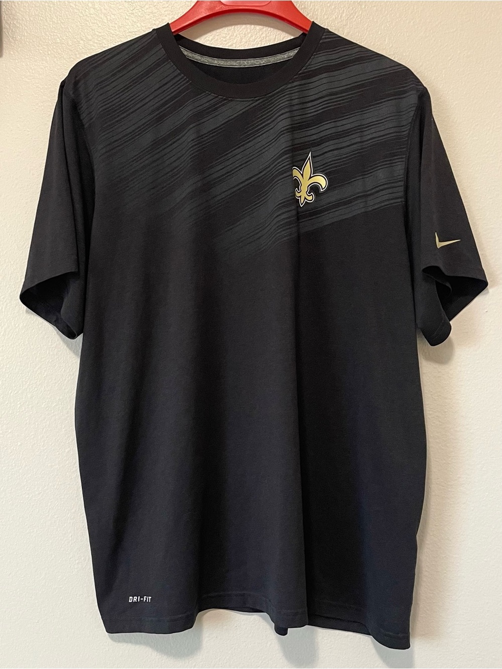 Nike NFL New Orleans Saints Dri-Fit Tee - Team Apparel Tonal Graphic - XL